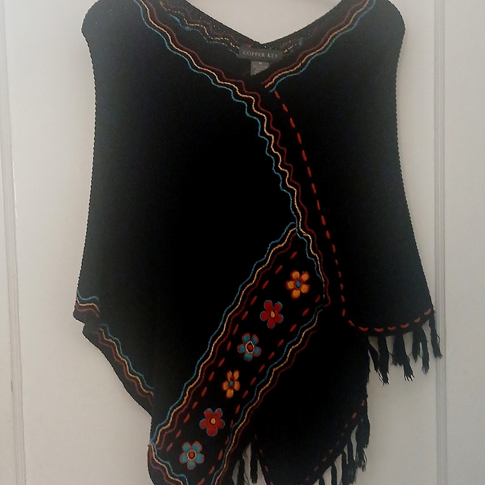 Copper Key Girls Sweater Poncho